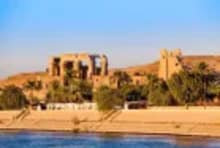 Admire Kom Ombo Temple from Orient Dahabiya