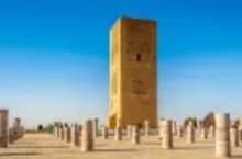 Hassan Tower in Rabat included in the 23 Days Morocco, Egypt, Jordan, and Dubai Tour.