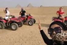 Giza Pyramids desert safari quad bike experience