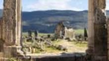 Ancient Roman ruins of Volubilis on the 23 Days Middle East Travel Package: Morocco, Egypt, Jordan, and Dubai.