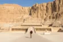 Hatshepsut temple desert cliff architecture