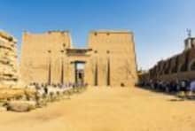The impressive Temple of Edfu on the Nile 