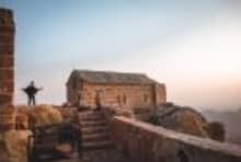 Hiking up Mount Sinai during a Dahab day tour