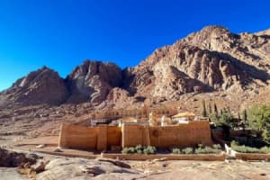 Mount Sinai & St.Catherine Monastery from Dahab