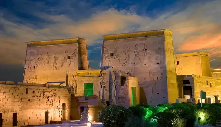 Philae Temple Sound and Light Show in aswan Philae Temple Sound and Light Show