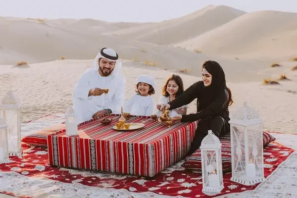 Experience a Dubai Desert Safari with BBQ dinner as part of your fun-filled 7-day Dubai Family Package.