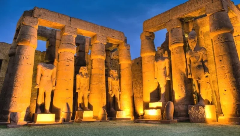 Magic I Nile Cruise exploring Karnak Temple in Luxor Egypt
