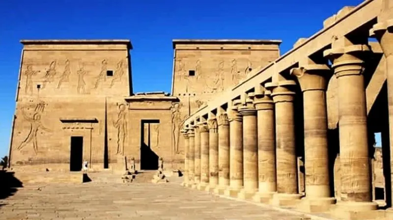 Edfu Temple Explore the well-preserved temple of Edfu dedicated to Horus during a luxury Egypt and Jordan tour.