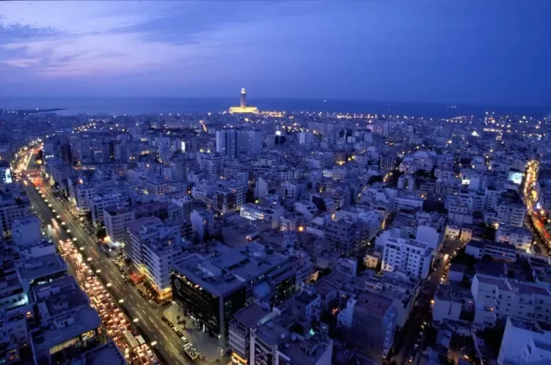 Panoramic View of Casablanca Cityscape