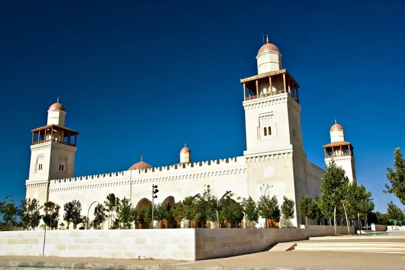 Historic Grand Husseini Mosque in Amman visited on 7-Day Jordan Islamic Tour
