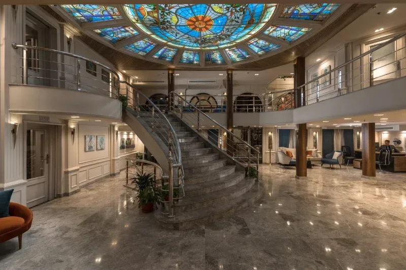 Royal Beau Rivage Cruise stylish reception lobby onboard