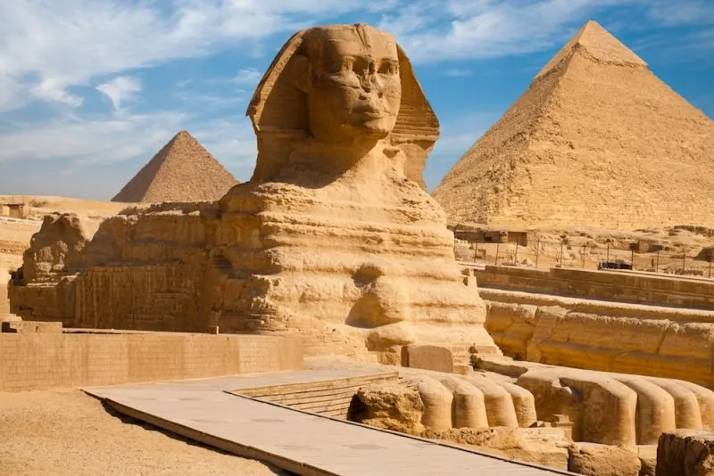 Pyramids of Giza in escorted tours to Egypt from USA