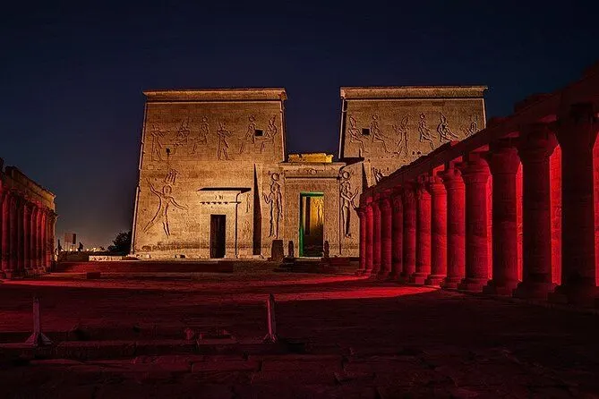 Sound and Light Show at Philae Temple  Philae Temple Sound and Light Show