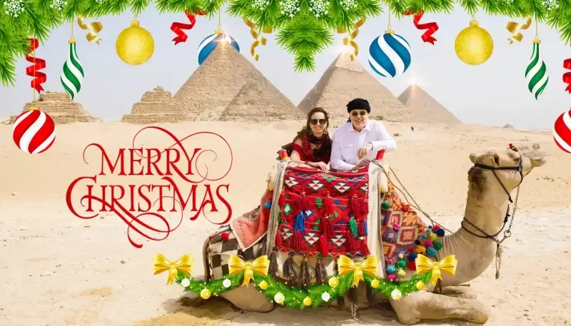Great Pyramids of Giza during the 10-Day Egypt Christmas Tour to Cairo and Nile Cruise