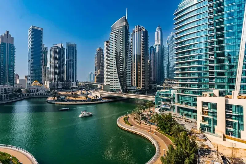 Dubai Marina waterfront skyline