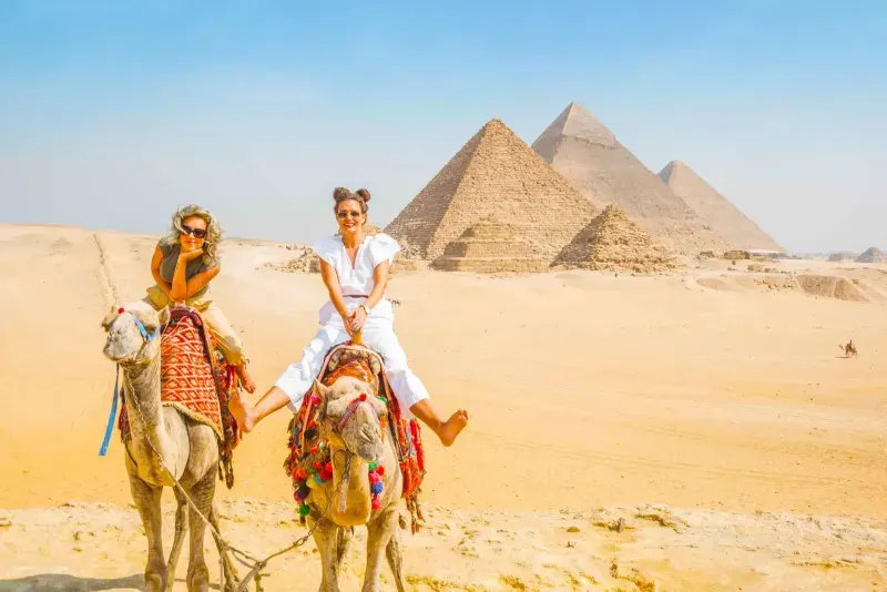 Cairo camel ride pyramids tour Giza experience
