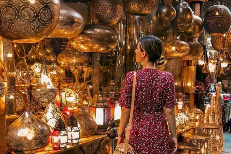 Khan El Khalili Bazaar visit in Cairo included in the 7-day Egypt and Dubai Trip