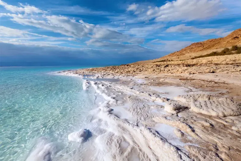 Float effortlessly in the mineral-rich waters of the Dead Sea on your luxury Egypt and Jordan tours.