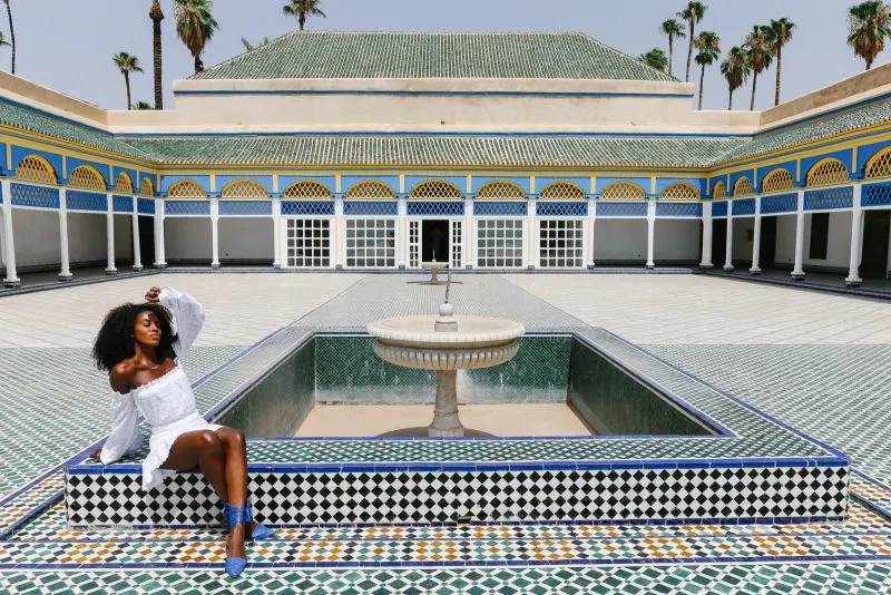 Explore the intricate beauty of Bahia Palace during your Morocco tour