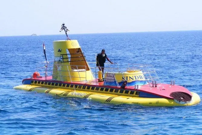 Colorful coral reefs seen during Hurghada submarine trip