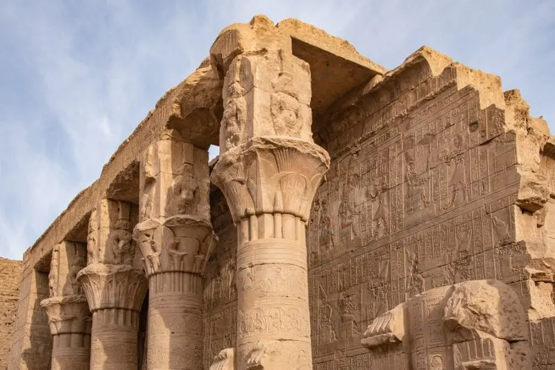 Visiting Edfu Temple aboard Steigenberger Royale Nile Cruise – one of the best‑preserved sanctuaries dedicated to the falcon god Horus