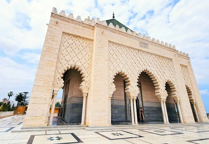 Visit the Mausoleum of Mohammed V on your tour in Morocco