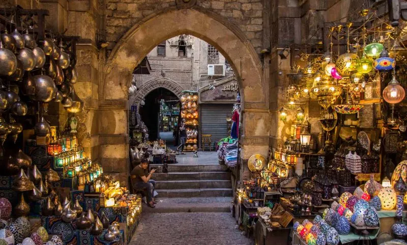 khan el khalili old bazaar 12 Days Egypt Trips: Cairo, Nile Cruise and Sharm El Sheikh