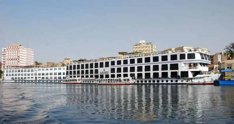 Luxurious Christmas & New Year Nile Cruise Offer with festive decorations