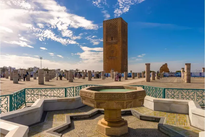 Historic landmarks in Rabat included in the 19-day Middle East Tour Package.