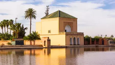 A historic public garden and orchard in Marrakech. 