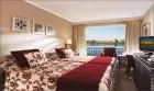 Steigenberger Legacy Nile Cruise dining area with panoramic Nile views