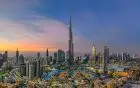 Burj Khalifa skyline view on the 10-Day Jordan and Dubai Tour