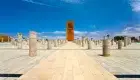 View of Rabat city with historic buildings and riverfront in Morocco