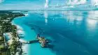 Turquoise waters and white sand beaches of Zanzibar