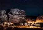 Experience the beauty of Wadi Rum desert landscapes under the stars on your Egypt and Jordan travel adventure.