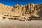 Admire the elegant Temple of Queen Hatshepsut in Luxor as part of your 11-Day Private Egypt Tour with Nile Cruise.