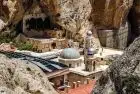 Christian village of Maaloula with stone houses and historic churches nestled in the mountains of Syria.