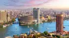 Cairo city skyline with Nile River view during Egypt tour from Dahab