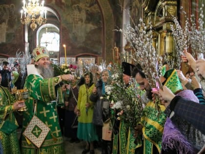 Митрополит Даниил освятит вербы в Александро-Невском соборе города Кургана