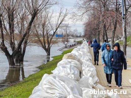 999: в Кургане уровень воды в Тоболе падает