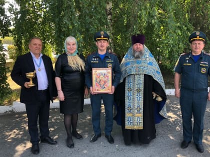 В Курганском МЧС  отслужили молебен в часовне в честь иконы «Неопалимая купина»