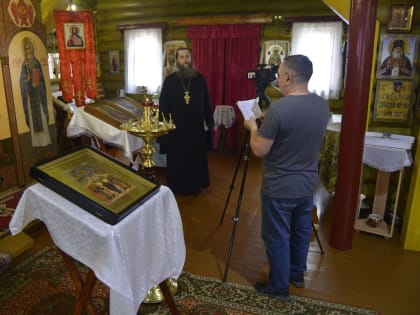 Председатель Комиссии по канонизации святых Шадринской епархии игумен Варнава (Аверьянов) принял участие в съемке фильма для телеканала СПАС о сщмч. Алексие Архангельском