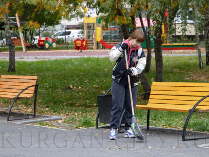 Студенты Курганского госуниверситета участвуют в осеннем месячнике по санитарной очистке города