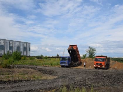 В микрорайоне Кургана начали обустраивать парк за 35 миллионов рублей