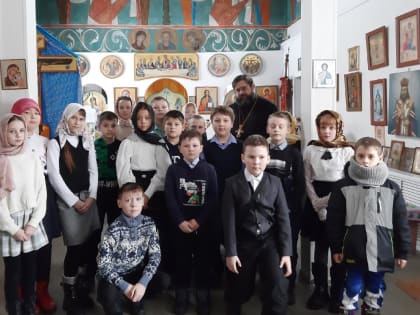 В Макушинском храме прошёл урок для четвероклассников