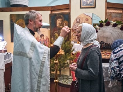 Алексеевский приход села Белозерское отпраздновал Рождество Христово