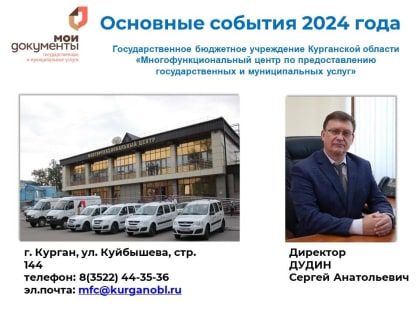 МФЦ Курганской области подвел итоги работы за 2024 год