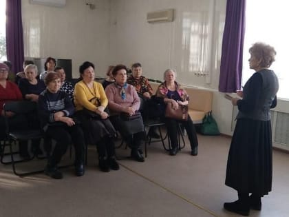В Кетово преподаватель воскресной школы для взрослых провела беседу для слушателей «Университета третьего возраста»