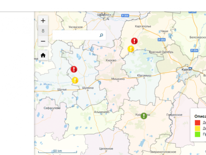 В Курганской области запустили интерактивную карту подтоплений