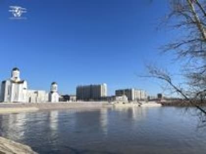 Уровень Тобола в Кургане за сутки поднялся почти на 1,5 метра